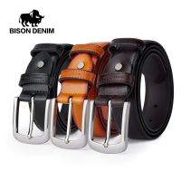 Leather For Mens High Quality Buckle Jeans Cowskin Casual Belts Business Cowboy Waistband Male Fashion Designer