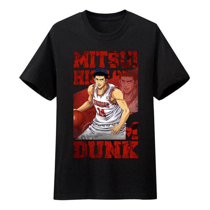 ข้อเสนอพิเศษ-tshirt-เสื้อยืดแขนสั้น-ผ้าฝ้ายแท้-พิมพ์ลายการ์ตูน-slam-dunk-sakuragi-flower-road-สําหรับผู้ชาย-และผู้หญิง-s-5xl-s-5xl