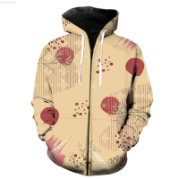 Abstract Plant Leaves Mens Zipper Hoodie Tops 2022 Hot Sale With Hood Jackets Funny Harajuku Teens Oversized Unisex Streetwear Size:XS-5XL