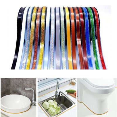 Self-Adhesive Ceramic Tile Gap Tape Kitchen Bathroom Mildewproof Waterproof Beautiful Seam Tape Wall Floor Gap Line Decor Strip Adhesives Tape