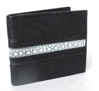 Best Varity Cool Genuine Stingray Bifold wallet กระเป๋า ชาย-หญิง หนังปลากระเบนลายหนามมีความยาวตลอดใบ