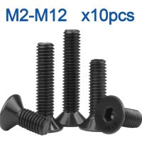 Bolt Screw Hex Countersunk Flat Head Hexagon Socket Screw Countersunk M10 - Bolts - Aliexpress