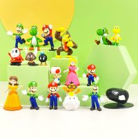 !18 Super Mario Blind Handmed Mario Game Toy Doll เครื่องตุ๊กตา Gacha Car Cake Decoration