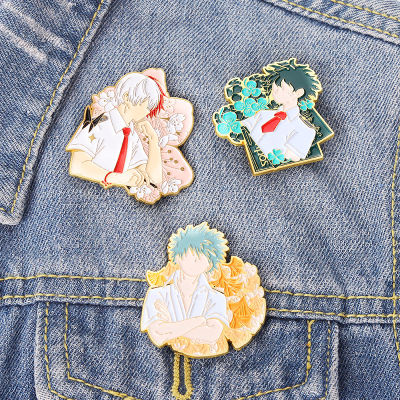 Anime My Hero Academy Figure Enamel Pins Wholesale Badge Brooch Backpack Bag Collar Lapel Badge Cartoons Pin Gifts for Kids