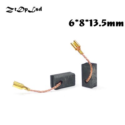 【YF】 ZtDpLsd 2 Pcs/Pair 6x8x13.5mm Mini Drill Electric Grinder Replacement Carbon Brushes Spare Part for Rotary Tool
