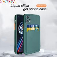 เคสสำหรับ Realme C55 C53 C35 C30 C30S Narzo 50A Prime Narzo50i Prime Prime Realme Narzo กรอบหลัง N53มีช่องเสียบบัตรกันกระแทก Soft TPU ยืดหยุ่นซิลิโคนให้ความรู้สึกสีทึบ C33แฟชั่น