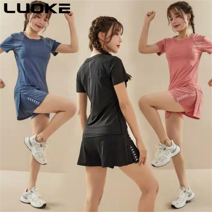 4-ชิ้น-luoke-2019-ใหม่เสื้อผ้าออกกำลังกายสำหรับผู้หญิงสาวไขมัน-100-กก-หลวมความเร็วการออกกำลังกายออกกำลังกายเหมาะกับขนาดใหญ่เสื้อผ้าโยคะแฟชั่นสไตล์ร้อน