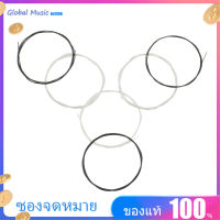 [ซื้อ 1 แถม 1]Black Nylon Core Silver-Plated Copper Wound 1st-6th(.028-.043) 6Pcs Classical Guitar Strings String Set