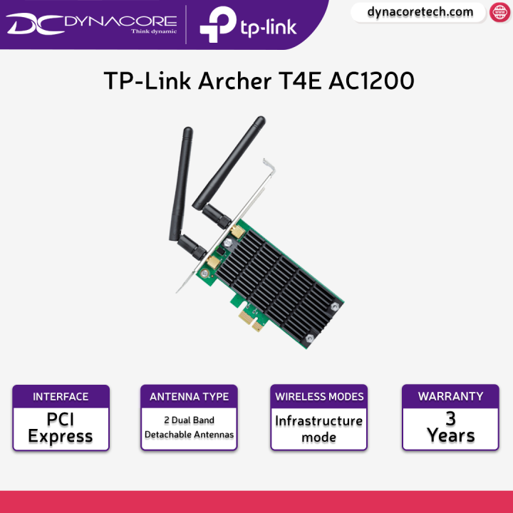 Dynacore Tp Link Archer T4e Ac1200 Wireless Dual Band Pci Express Adapter Lazada Singapore