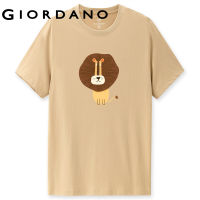 Giordano ผู้หญิง เสื้อแขนสั้นคอกลมผ้าฝ้ายพิมพ์ลาย Free Shipping 99392004