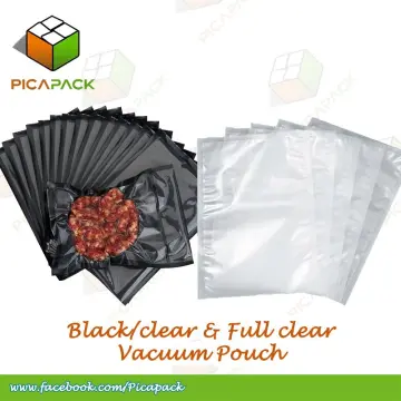 Wevac Vacuum Sealer Bags Black and clear Food Storage Bags, Heat Seal Bags,  Vacuum Bags for Home Kitchen Storage, Food S