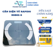 Cân sức khỏe điện tử Rapido RSB02-S kết nối Bluetooth - Hàng chính hãng