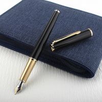 Luxury Brand Jinhao 85 Black Metal Fountain Pen Extra Fine Nib Beautiful Excellent Writing Gift Pen Pens