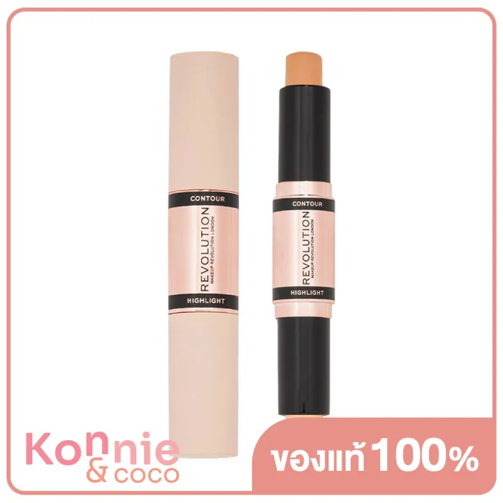 makeup-revolution-fast-base-contour-stick-8-6g-light-คอนทัวร์ในรูปแบบแท่งมีทั้-2-สีในด้ามเดียว