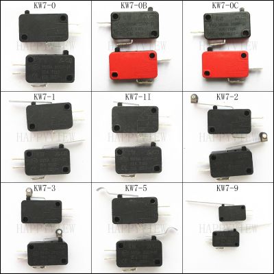 5pieces Micro Switch 16mm x 28mm Limit Switch 3 Pin/2 Pin 15A /250V AC KW7 Series Switch On Off