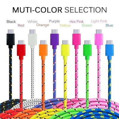 （A LOVABLE） USBForS10 Type C บวก9ข้อมูลการชาร์จสำหรับ Xiaomiphone เครื่องชาร์จ CordBraided Cable