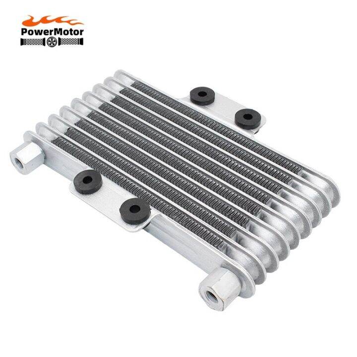 Moto Oil Cooler Motorcycle Radiator Fit Cooling Engine Aluminum 125Ml