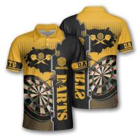 （all in stock）  2023 NEW -Fashion Sports Darts Beer Club Games 3DPrint Summer Casual Harajuku Polo Shirts Streetwear Short Sleeves T-Shirts X2(FREE NAME LOGO CUSTOM)