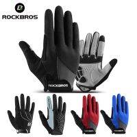 hotx【DT】 ROCKBROS Windproof Cycling Gloves Anti-slip MTB Road Riding Men