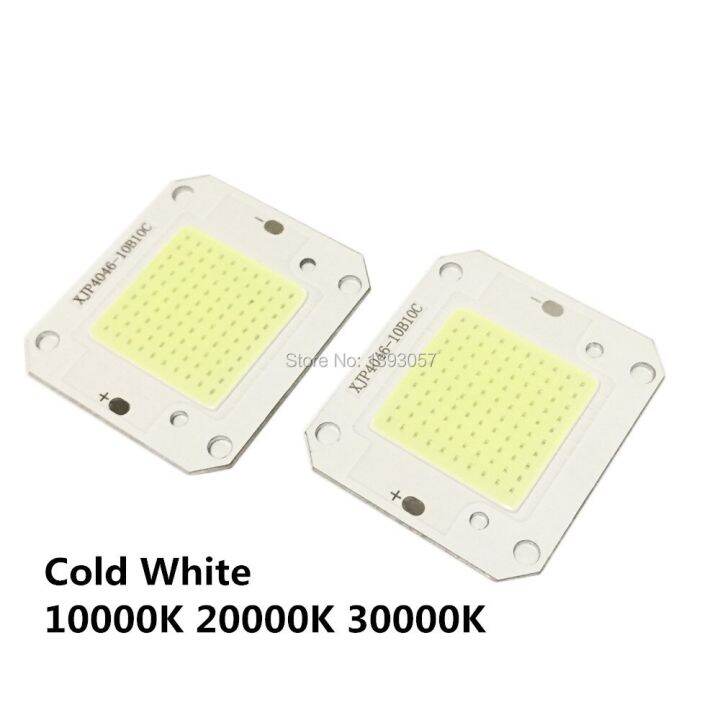 worth-buy-5ชิ้น50w-ไฟ-led-cob-chip-พลังงานสูง-dc12v-แหล่งกำเนิดแสง-dc32v-400nm-840nm-หลอดไฟสีขาวสีขาวเย็นอุ่นสเปกตรัมเต็มที่3000k-30000k