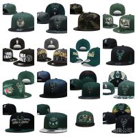 Hot Newest Top-quality New arrival 2022 2023 Newest shot goods Most popular 22/23 Top quality Ready Stock High quality Nba Milwaukee Bucks Basketball Cap Flat Brim Hat Adjustable Sports SLXL