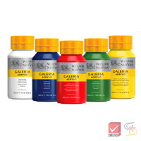 Winsor&amp;Newton สีอะคริลิค แกเลอเรีย 500 มล. 47 เฉดสี จำนวน 1 หลอด