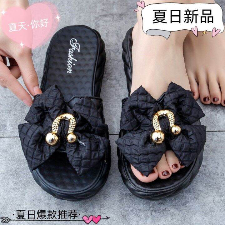 july-internet-celebrity-fashion-hot-style-high-end-all-match-non-slip-2023-new-shoes-flat-heel-slippers-womens-outerwear