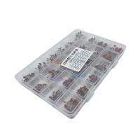 24Values Ceramic Capacitor Assortment Kit 2PF-0.1UF 50V Ceramic Capacitors Set 47PF 68PF 100PF 220PF Electronic Capacitor Pack