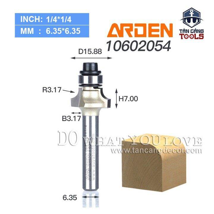 Mũi Router Arden Bo Góc Cốt 6.35 mm | Lazada.vn