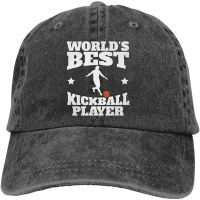 Unisex Best Kickball Player Denim Hat Adjustable Washed Dyed Cotton Dad Baseball Caps