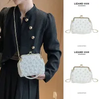 New Chinese Messenger National Style with Cheongsam Bag Ladies 2023 Summer New Pearl Chain Portable Shell Bag 【BYUE】