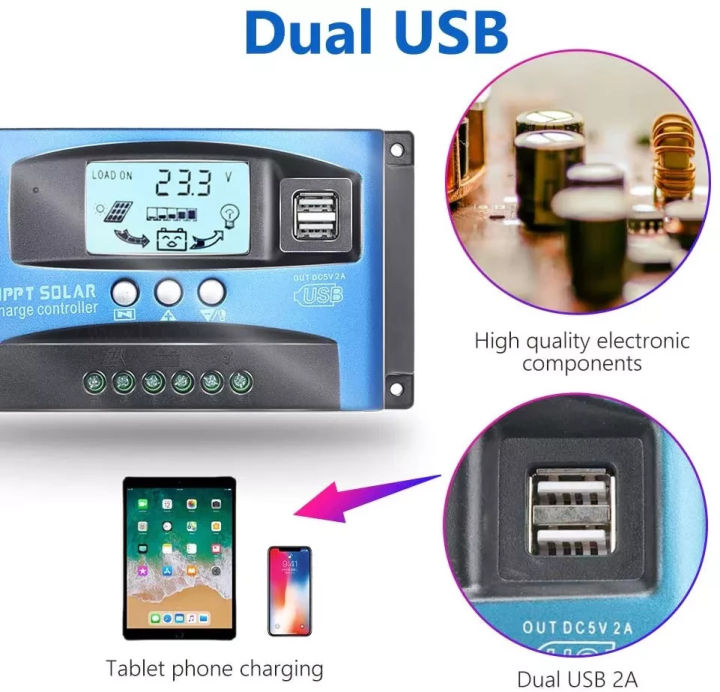 solar-charge-controller-mppt-30a-60a-100a-ชาร์จเจอร์-12v24v-ชาจเจอร์โซล่า-โซล่าชาร์จเจอร์-โซล่าเซลล์-ชาจ-ชาร์จแผงโซล่าเซลล์-โซล่าชาร์เจอร์-โซล่าคอนโทรลเลอร์-โซล่าชาร์จคอนโทรลเลอร์-แผงควบคุมพลังงานแสงอ