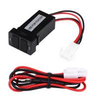 12 V-24 V 2.1A Dual USB พอร์ตที่ชาร์จแบตในรถซ็อกเก็ตอะแดปเตอร์ไฟสำหรับ Toyota โทรศัพท์มือถือ