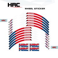 ♝ Motorcycle rim edge reflective stickers waterproof decorative tape night safety warning decal 12 pieces for HONDA REPSOL HRC hrc