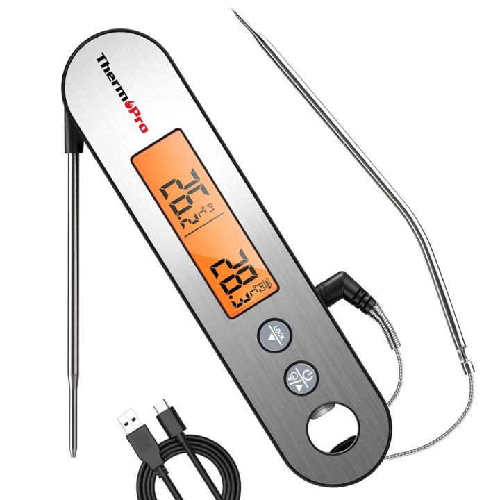 ThermoPro TP620 Backlight Digital BBQ Meat Thermometer For Kitchen Cooking  With Gravity Sensor Automatic Rotating Display