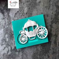 Aouke Pumpkin Carriage Silicone Decorating Molds Cake Silicone Mold Sugarpaste Candy Chocolate Gumpaste Clay Mould Bread  Cake Cookie Accessories