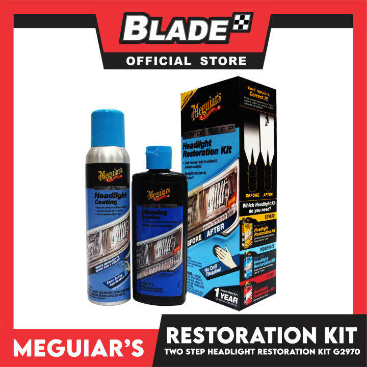 Meguiar's Two Step Headlight Restoration Kit G2970 Lazada PH