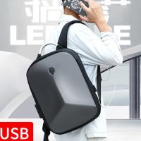 Crossten multifunctional Waterproof PVC Hard shell protection Backpack with Usb Charing Port Combination Lock 16.6 quot; Laptop Bag