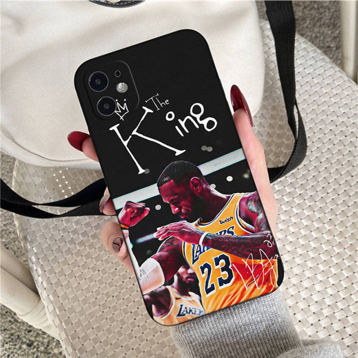 casing-หรับ-iphone-14-13-11-pro-max-11-mini-8-8-plus-el68-lebron-james-23-pattern-phone-เคสโทรศัพท์-อ่อนนุ่ม-tpu-shockproof-black-ปก