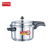 Prestige Deluxe Alpha Stainless Steel Pressure Cooker, 4 Litres,Silver