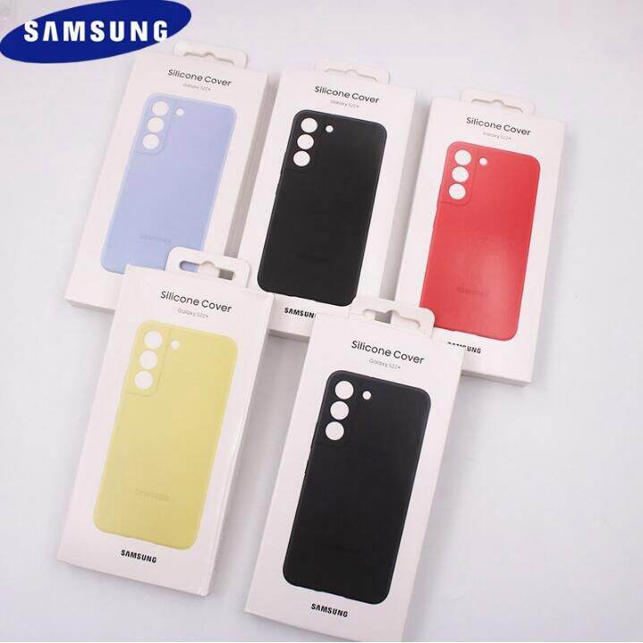 แท้-เคสโทรศัพท์มือถือ-ซิลิโคน-ป้องกัน-ปิดด้านหลัง-สําหรับ-samsung-galaxy-s22-plus-s22ultra-s22-ultra-5g