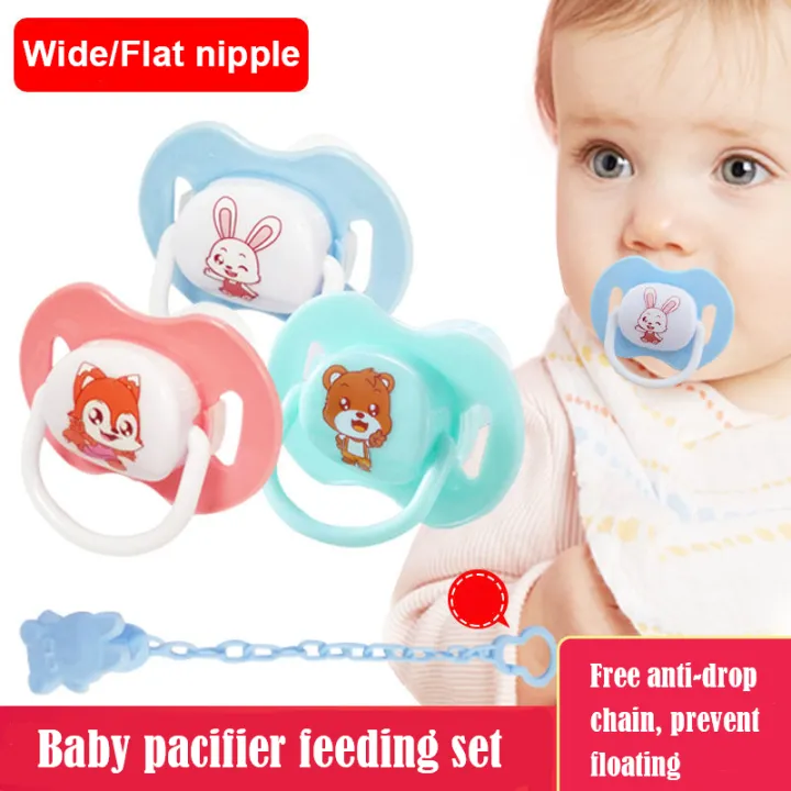 2pcs/set Newborn Infant Baby Pacifier Nipple Sleep Soother Cartoon