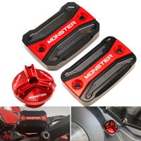 REG สำหรับ Ducati มอนสเตอร์821 796 795 696 695ของประดับจักรยานยนต์ด้านหน้าฝากระปุกน้ำมันไฮดรอลิกคลัตช์ฝาครอบฟิลเลอร์น้ำมัน S26มอนสเตอร์