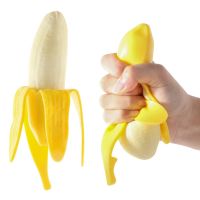 Corinada 13CM Soft Banana Toys Squeeze Antistress Novelty Toy Stress Relief Venting Joking Decompression Funny For Children Gift New