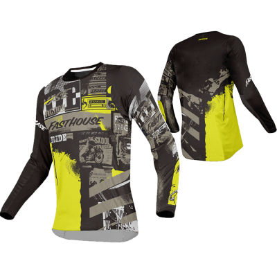 2023ผู้ชายดาวน์ฮิลล์เสื้อจักรยานเสือภูเขา MTB เสื้อปิดถนน DH รถจักรยานยนต์ย์วิบาก Sportwear เสื้อผ้าจักรยาน