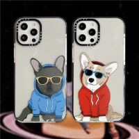 พร้อมสต็อก Tify【Hipster Corgi】Soft ซิลิโคน TPU Case iPhone สำหรับ13 Pro Max 12 11 Pro Max XR X XS MAX 7/8 Plus SE2020 12 Mini แฟชั่น Art การ์ตูนกันกระแทกฝาครอบโปร่งใส