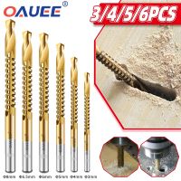 3/4/5/6pcs Cobalt Drill Bit Spiral Screw Metric Composite Tap Drill Cutting Drilling Polishing Woodworking HSS Power Tools Drills  Drivers