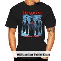 Testament - Souls Of เสื้อยืดสีดำเสื้อยืดคอกลมแขนลำลองขาสั้นสำหรับฮิปสเตอร์แฟชั่นพิมพ์ลายเสื้อ100% คอกลมผ้าคอตตอนสำหรับฤดูร้อน