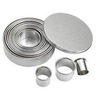 3-12cm Mousse Circular 304 Cutter Biscuit Baking Molds Accessories 12Pcs/Set