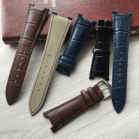 25X18mm watch buckle Leather Watch Strap Band Black Brown Blue Fits For Patek Philippe Nautilus